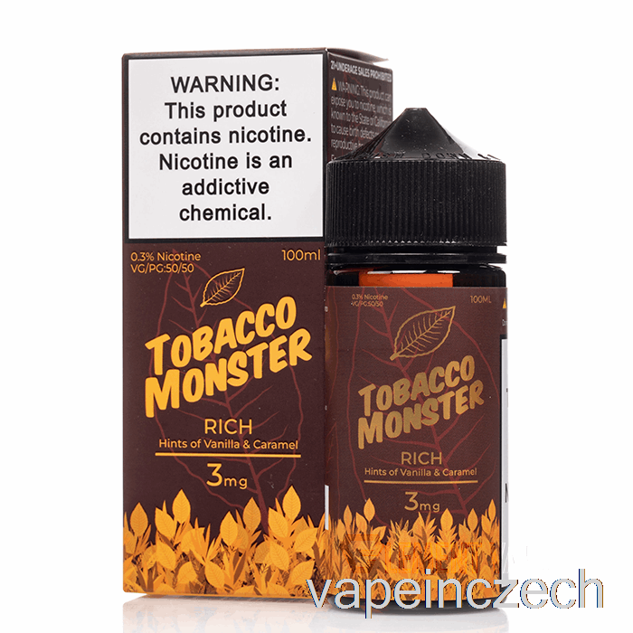Bohaté - Tabákové Monstrum - 100ml 18mg Vape Per